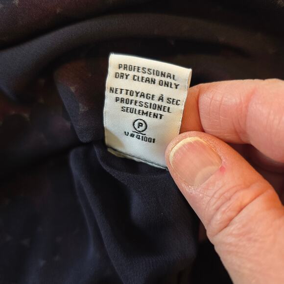 Diane Von Furstenberg Aleni Blouse Women's 4 Red Navy Rust Silk Circle Print - Picture 7 of 12